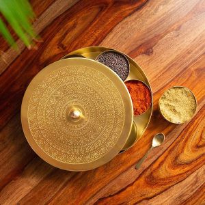 Brass Masala Box