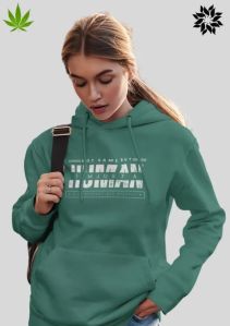 Blily Best Hemp Ladies Hoodie, Color : Ivy