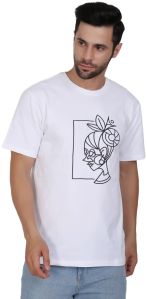 Organic Printed Mens Cotton T Shirts