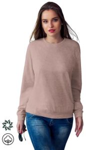 Blily Rocking Trendy Women Sweatshirts, Color : Dusty Pink, White