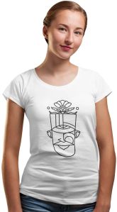 Stylish Printed Ladies Cotton T-shirt