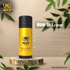 Wild Scent  Black Gold Deodorant (165Ml)