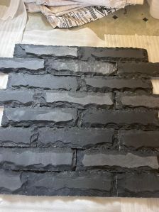 Black Buching Finish Kadappa Stone For Wall Decoration