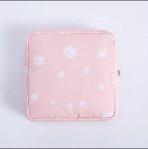 Pink Printed Sanitary Pouch