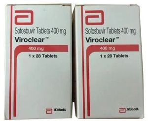 Viroclear Sofosbuvir 400mg Tablets, Prescription/non Prescription : Prescription, Packaging Type : Strips