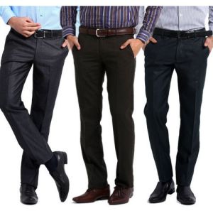 Plain Men Slim Formal Pants, Waist Size : 30-40inch