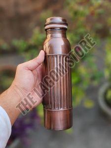 Antique Copper Water Bottle, Color : Dark Brown, Weight : 240 Gm, Storage Capacity : 950 Ml