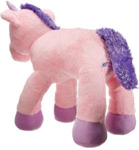 Pink And Purple Fur Unicorn Soft Toy