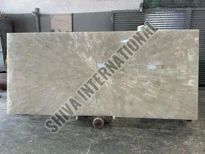 White Selenite Stone Slab, Color : Whte