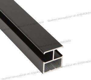 Glass Divider Profile- Ceramic Black