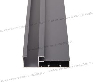 68mm Ceramic Grey Aluminium Glass Handle Profile