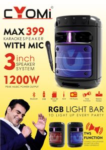 Cyomi Max 399 Speaker With Mic Modern