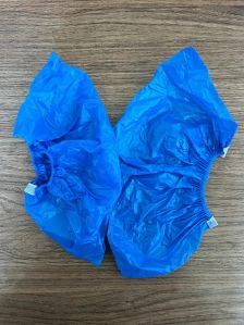 Plain LDPE Disposable Shoe Cover, Color : Blue Standard for Clinical, Hospital, Laboratory