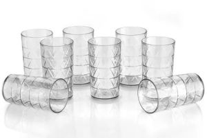 Plastian Fancy Plastic Glass Set Standard For Drinking Use