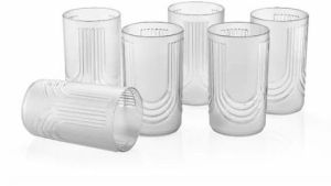 Plastian Transparent Plastic Glass Set Standard For Drinking Use