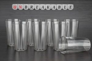 Unbreakable Plastic Glass Set