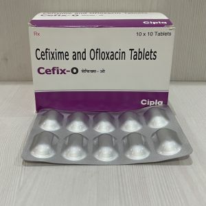 Cefix-o Cefixime Ofloxacin Tablet, Packaging Type : Box