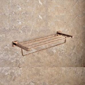 Rose Gold Touch Towel Rack For Bathroom