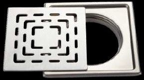 Stainless Steel Matt Floor Drains 6x6 Inch For Draining