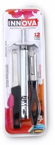 Innova Gas Lighter Knife and Peeler Combo Pack