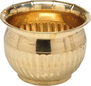 Polished Brass Planter, Color : Golden, Portable Style : Standing