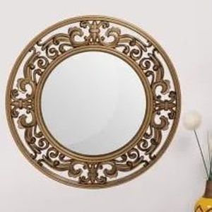 Glossy Wall Mirror Standard, Frame Material : Wood