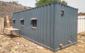 Mild Steel Container Portable Office Cabin 100x30x24, 20'x10'x8.6', 40x15x12