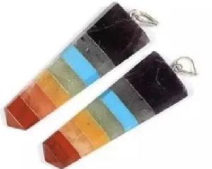 All Agate Flat Pencil Pendant