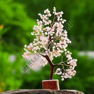 300 Beads Rose Quart Gemstone Tree, Packaging Type : Paper Box For Healing Purpose