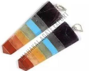 All Agate Flat Pencil Pendant