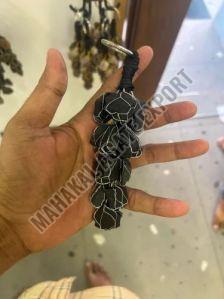 Polished Black Tourmaline Hanger, Thickness : 0-10mm For Healing Purpose