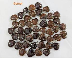 Heart Shaped Garnet Stone Pendant 0-15mm, 5mm 99%, Packaging Type : Plastic Box