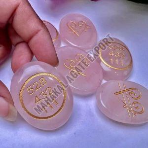 Natural Rose Quartz Zibu Coin 0-20mm For Healing Purpose