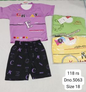 Boys Cotton T Shirt And Shorts Set