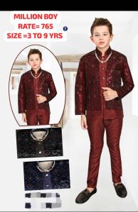 Boys Wedding Wear Kurta Trouser Set L