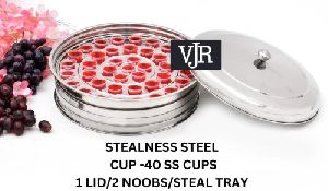 Communion Tray Set Pack-1 , Stainless Steel