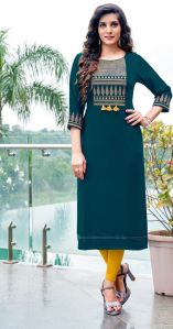 Ladies Full Sleeve Nylon Kurti M, Xl