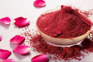 Rose Flower Powder, Color : Red, Packaging Type : Packet For Cosmetics, Medicine