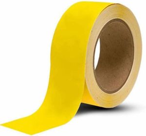 Plain Floor Marking Tape, Color : Yellow 2inch