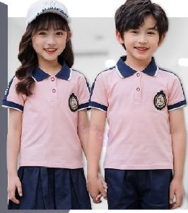 Cotton Plain School Sportswear, Sleeve Type : Half Sleeves, Gender : Boys, Girls