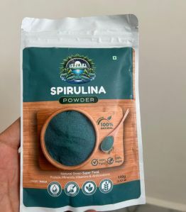 Sujata Organic Spirulina Powder, Color : Green, Packaging Type : Packet, Packaging Size : 100Gram