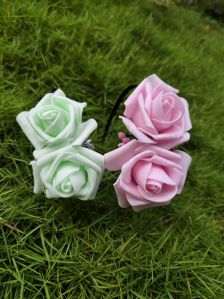 Artificial Flower Bows ( Pair) Standard For Hair