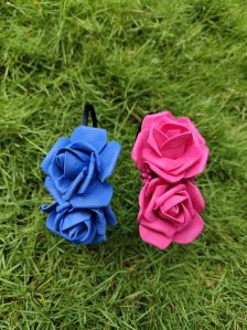 Artificial Flowers Hair Bow