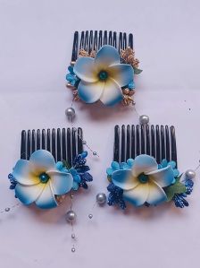 Comb Clip With Flower