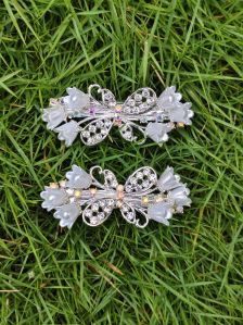 Metal Hair  Clips (Silver Color)