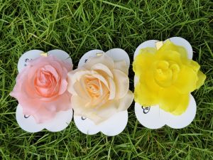 Multi Colour Rose Flower Hair Clip