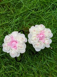 Rose Flower Hair Bow