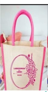 Jute Wedding Gift Bag, Color : Creamy