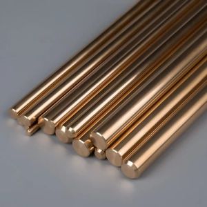 Solid Polished Brass Gas Brazing Rods, Color : Brown, Length : 500 Mm For Industrial