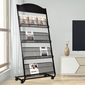 Mild Steel Magazine Stand, Color : Black For Keeping Magzine